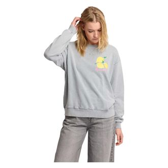 Kocca Sweatshirts, female, Gray, Size: XS Felpa in cotone con stampa