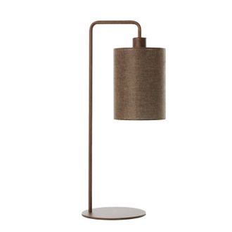 Light & Living L&aacute;mpara De Mesa - Donio - Beige Marr&oacute;n - Algod&oacute;n - Light&living