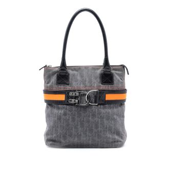 Dior Pre-owned Womens Diorissimo Trotter Denim Flight Tote - Grey Textile - One Size