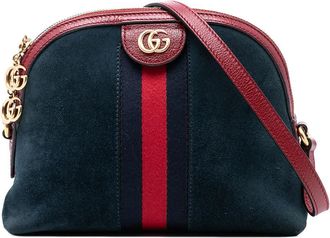 Gucci Pre-owned Gucci Small Suede Web Ophidia Dome Crossbody Ladies CYP2JFVZGVGFF3YM
