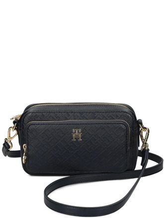 Tommy Hilfiger embossed cross body bag - women - Polyurethane - One Size - Blue