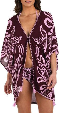 La Blanca Fiji Cover-Up in Dark Cherry at Nordstrom