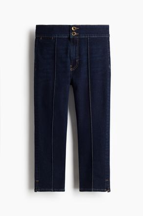 H&M Skinny High Capri Jeans - Dunkles Denimblau