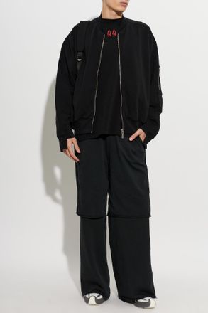 44 Label Group Bomber Jacket, Mens, Black