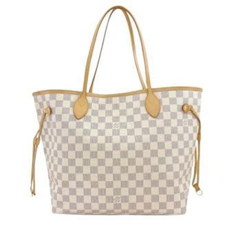 Louis Vuitton Pre-owned Tote Bags, female, Beige, Size: ONE SIZE Pre-owned Damier Azur Tote Bag