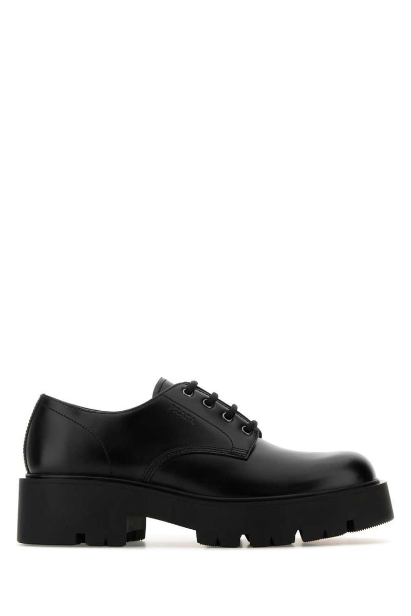 leather black toe Shoes PRADA square shoes leather black toe Shoes PRADA square shoes