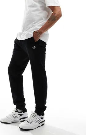 Fred Perry loopback sweatpants in black