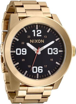 Nixon Corporal SS Mens Watches Yellow Gold / Black