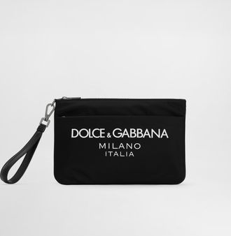 ショルダーバッグ Dolce & Gabbana Small Fabric Pouch Small patchwork denim Sicily soft bag with embroidery in