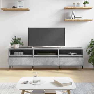 Berkfield Home TV Cabinet Concrete Grey 150x30x44.5 cm Engineered Wood