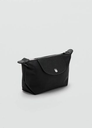 Mango Necessaire medio nylon combinato nero - Donna - Taglia unica - MANGO