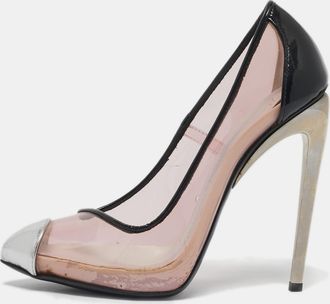 Giuseppe Zanotti Multicolor Patent Leather And Pvc Cap Toe Pumps
