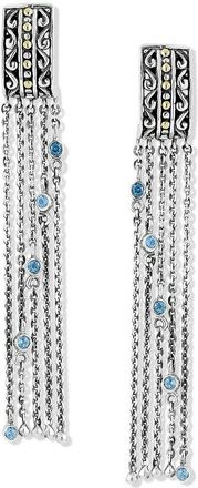 Samuel B. Silver & 18K 0.40 Ct. Tw. Blue Topaz Earrings
