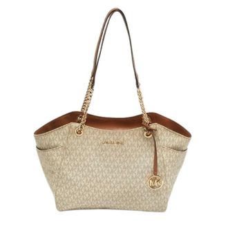 Michael Kors Pre-owned Tote Bags, female, White, Size: ONE SIZE Pre-owned Coated Canvas Shoulder Bag