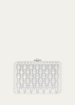 Judith Leiber Bijou Slim Slide Crystal Clutch Bag
