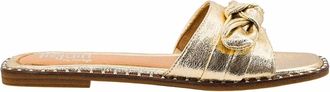 Corkys Footwear Womens Clam Bake Sandals In Metallic Gold