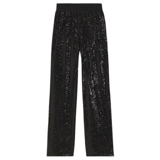 HUGO BOSS Broeken, Dames, Zwart, XS, Boss - Broeken > Wijde Broeken