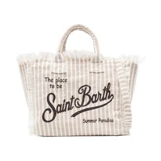 MC2 Saint Barth Tote Bags, female, Multicolor, Size: ONE SIZE Colette Linen Tote