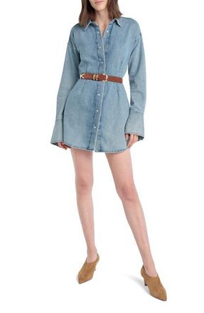 Favorite Daughter The Eyes On Me Denim Mini Shirtdress in Lexington at Nordstrom, Size X-Small