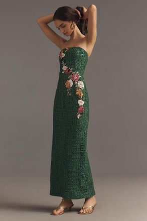 Helsi Silvia Strapless Stretch Sequin Midi Dress