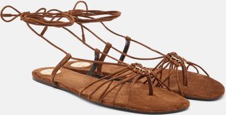 Saint Laurent Babylone suede sandals