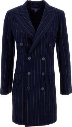 Ralph Lauren Dark Blue Double Breasted Midi Dress