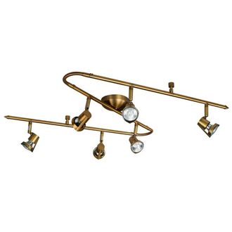 Netlighting Balk 6 Light Spotlight Bar Bronze