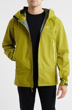Arc'teryx Beta SL Hybrid Gore-Tex Hooded Jacket in Olive Moss /Euphoria at Nordstrom, Size Large