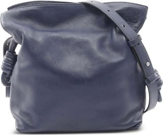 Loewe 2010-2025 Small Leather Flamenco crossbody bag - Blue