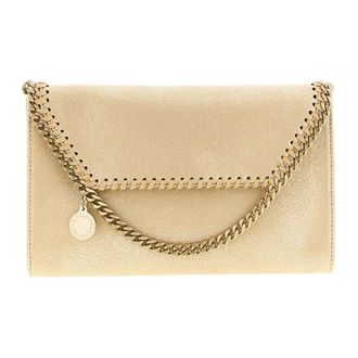 Stella McCartney Clutches, female, Yellow, ONE SIZE, Mini Falabella Wallet-On-Chain