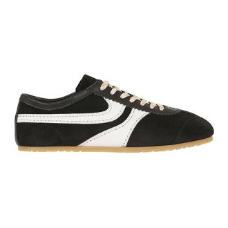 Dries Van Noten Sneakers, female, Black, Size: 10 US Suede and Leather Sneakers