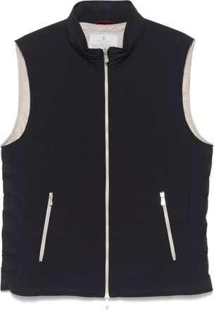 Brunello Cucinelli Gilet trapuntato - Blu