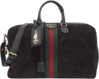 Gucci unisex, Pre-owned, Bruin, Maat: ONE Size Leer