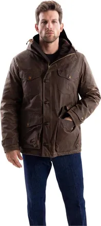 Manifattura Ceccarelli Cappotto Weekender Foderato in Teddy - - Jackets - Uomo - Marrone - 3XL