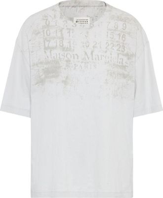 Maison Margiela Camiseta extragrande de algod&oacute;n de Maison Margiela
