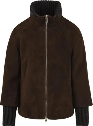 The Jackie Leathers Lyra Su&egrave;de Jas - Dames - Jassen - Bruin - Maat: 3XL Su&egrave;de