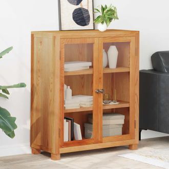 vidaXL Vidaxl Armadietto Marrone 80 X 35 X 95 Cm Legno Di Quercia Massello