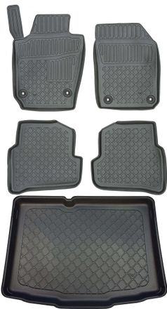 OEM Skoda Fabia Iii Hatchback Desde Noviembre De 2014. Juego De Alfombrillas Para Coche Y Maletero