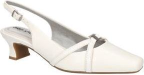 Easy Street Ridley Kitten Heel Slingback Pump in White at Nordstrom Rack, Size 9.5