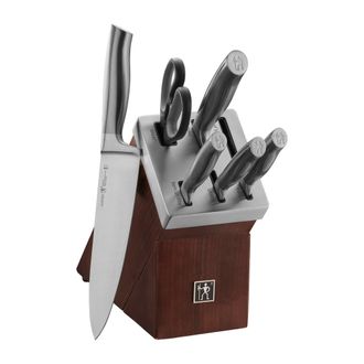 J.A. Henckels International Graphite 7-pc Self-Sharpening Block Set