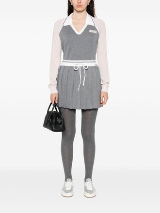 Casablanca Langarmige Merinowol Tennis Polo