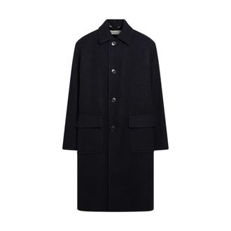 Dries Van Noten Heren, Mantels, Blauw, Maat: S