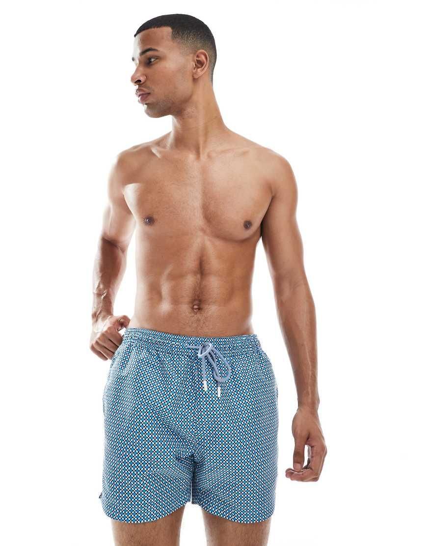 HUGO BOSS Boss Vibe Short de bain à imprimé intégral Bleu