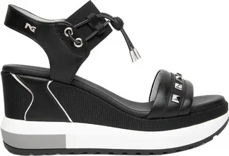 Nero Giardini Womens Jade Wedge Sandals In Nero