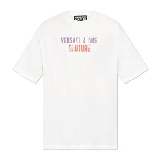 Versace Jeans Couture Heren, Tops, Wit, Maat: L Katoen