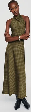 Maeve Jamie Satin Halter Midi Dress
