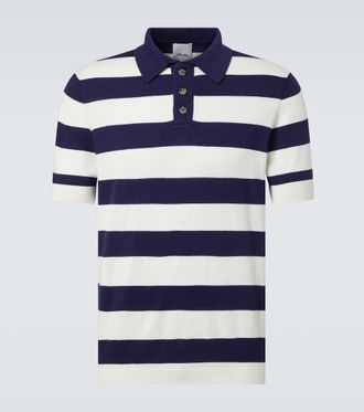 Allude Cotton, silk, and cashmere polo shirt