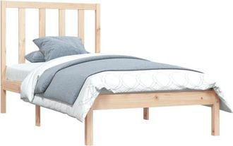 vidaXL Bed Frame without Mattress Solid Wood Pine 90x190 cm Single Single vidaXL