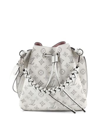 Louis Vuitton Muria Mahina Leather bucket bag - Bianco