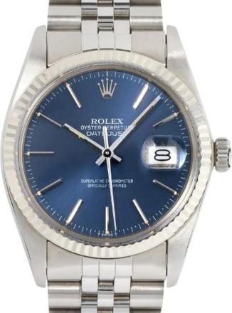 Rolex Pre-owned Oyster Perpetual Datejust 36 Ref. 16014 - - Pre-owned - Donna - Blu - ONE SIZE